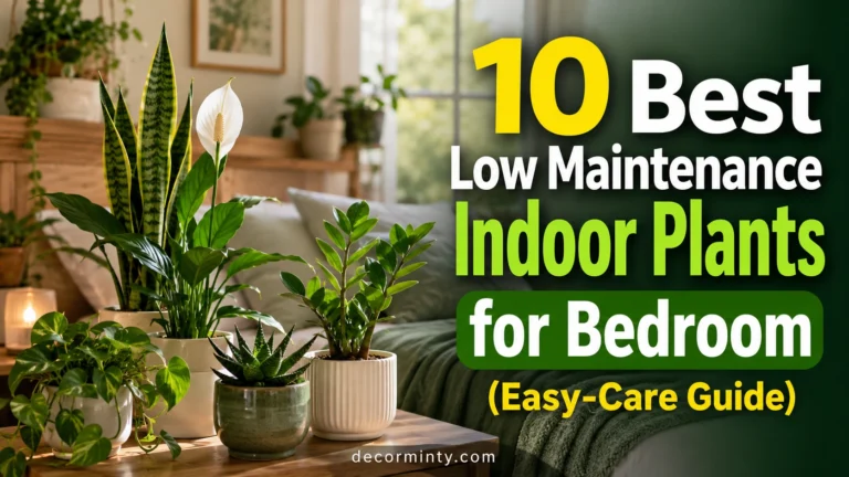 10 Best Low Maintenance Indoor Plants for Bedroom (Easy-Care Guide)
