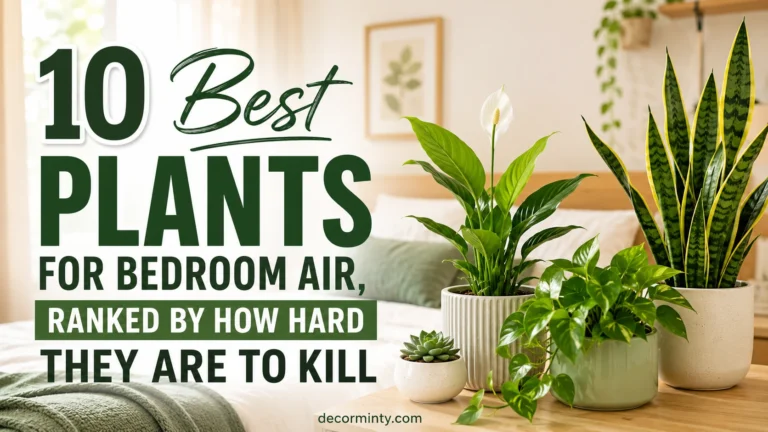 10 Best Plants for Bedroom Air, Ranked by How Hard They Are to Kill