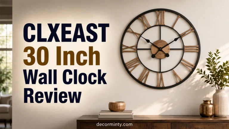 CLXEAST 30 Inch Wall Clock Review