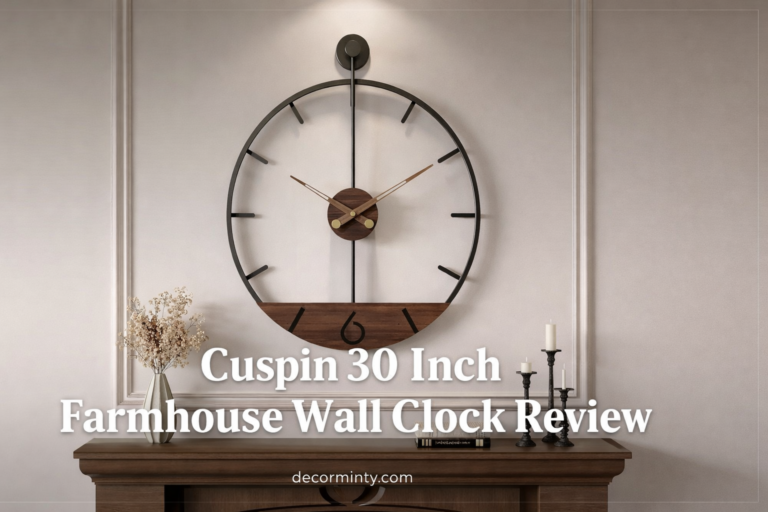 Cuspin 30 Inch Farmhouse Wall Clock Review