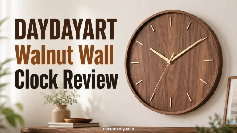 DAYDAYART Walnut Wall Clock Review