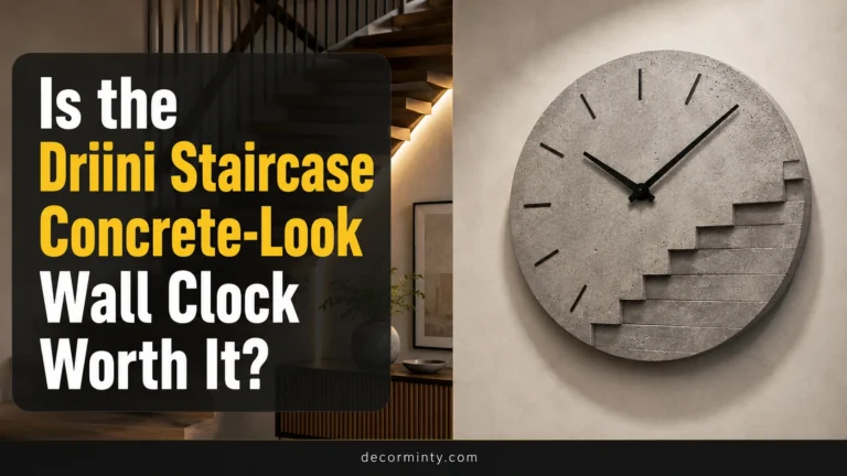 Is the Driini Staircase Concrete-Look Wall Clock Worth It