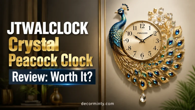 JTWALCLOCK Crystal Peacock Clock Review Worth It
