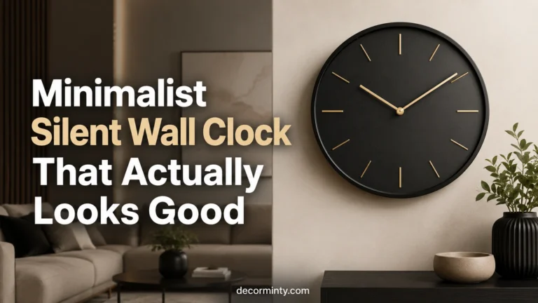 Minimalist Silent Wall Clock That Actually Looks Good