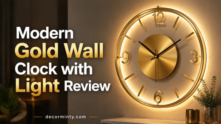 Modern Gold Wall Clock with Light Review