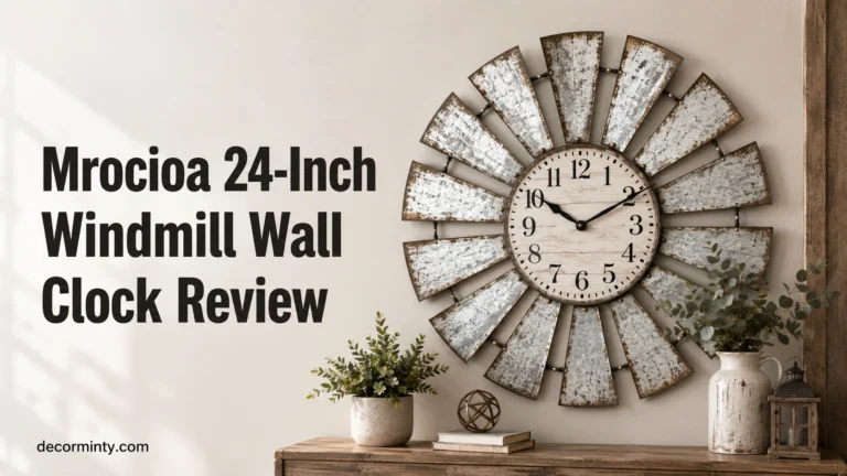 Mrocioa 24-Inch Windmill Wall Clock Review