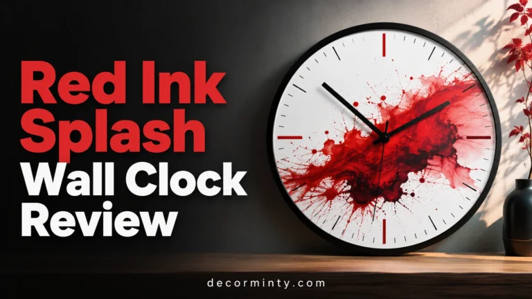 Red Ink Splash Wall Clock Review