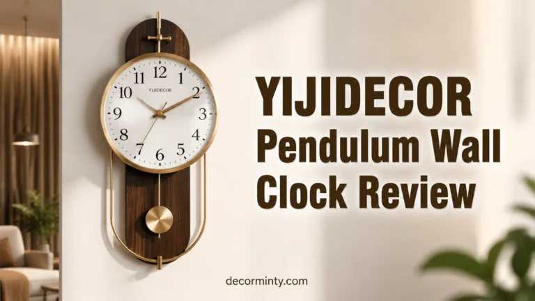 YIJIDECOR Pendulum Wall Clock Review