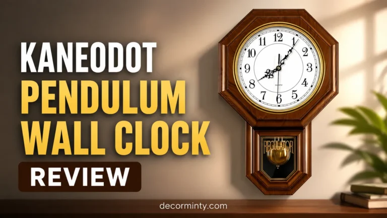 KANEODOT Pendulum Wall Clock Review