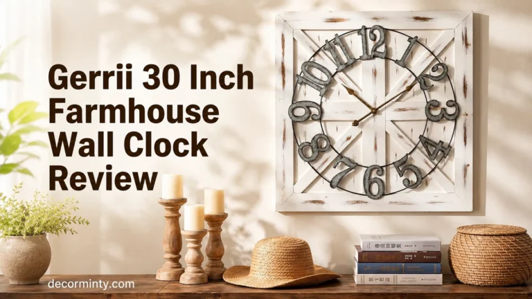 Gerrii 30 Inch Farmhouse Wall Clock Review