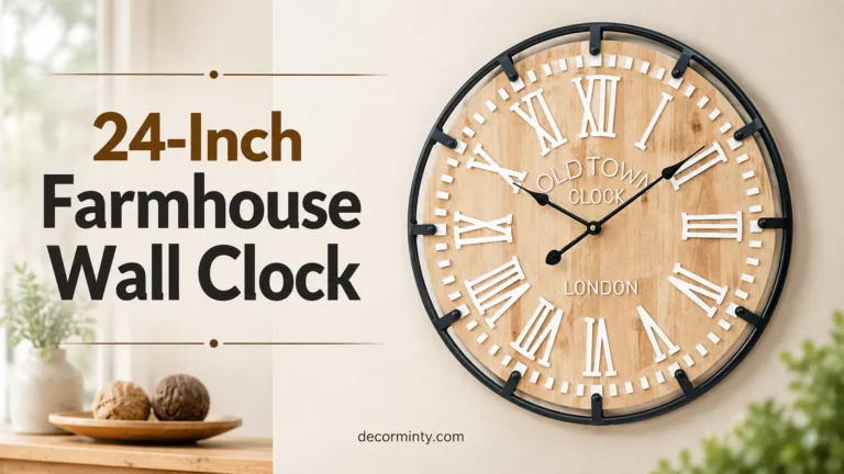 24-Inch Farmhouse Wall Clock