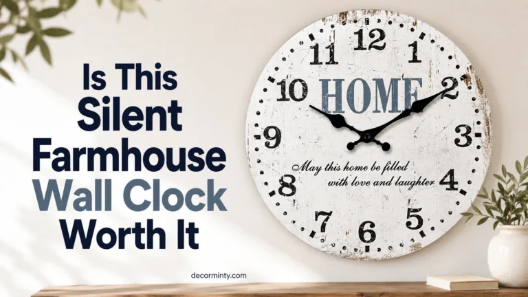 Is This Silent Farmhouse Wall Clock Worth It? Honest Review