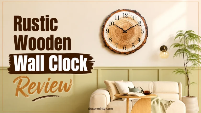 Rustic Wooden Wall Clock Review