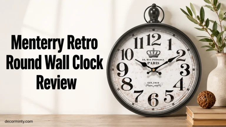Menterry Retro Round Wall Clock Review