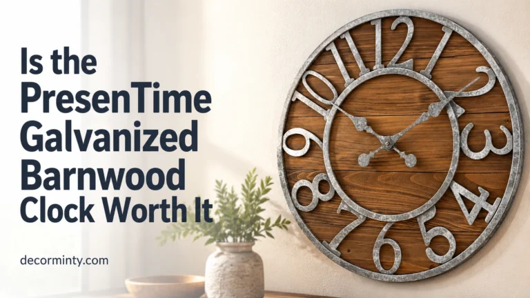 Is the PresenTime Galvanized Barnwood Clock Worth It