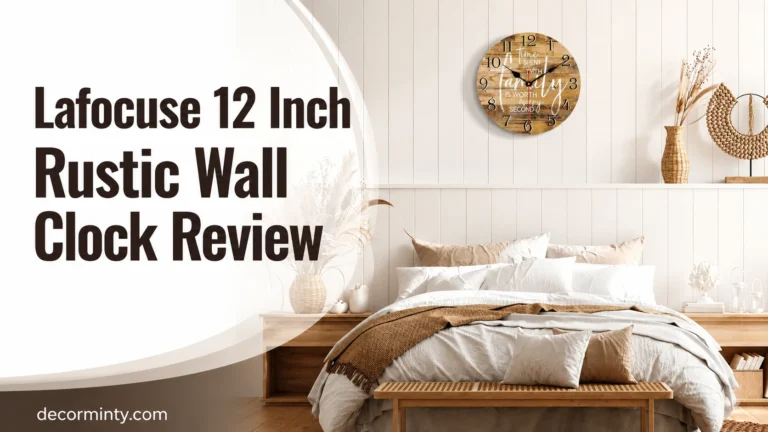 Lafocuse 12 Inch Rustic Wall Clock Review