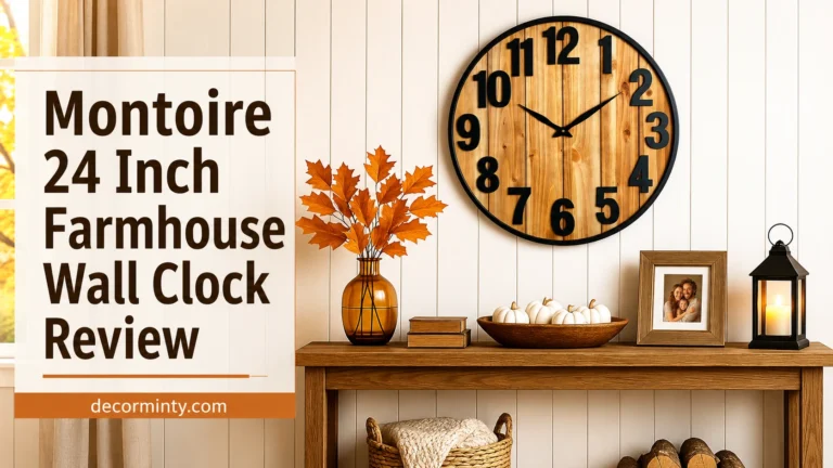 Montoire 24 Inch Farmhouse Wall Clock Review