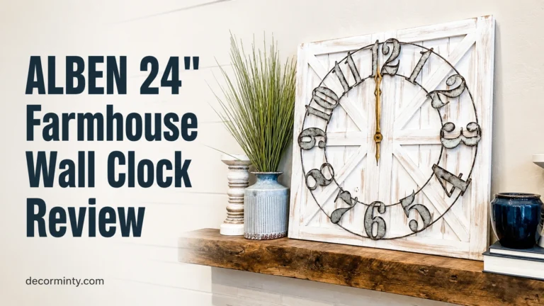ALBEN 24" Farmhouse Wall Clock Review
