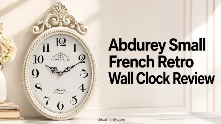 Abdurey Small French Retro Wall Clock Review