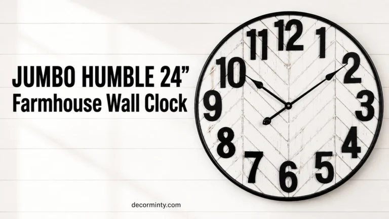 JUMBO HUMBLE 24" Farmhouse Wall Clock