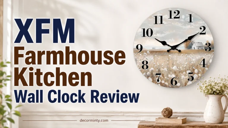 XFM Farmhouse Kitchen Wall Clock Review