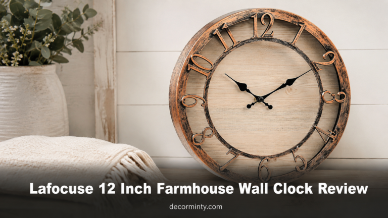 Lafocuse 12 Inch Farmhouse Wall Clock Review