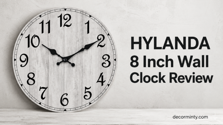 HYLANDA 8 Inch Wall Clock Review