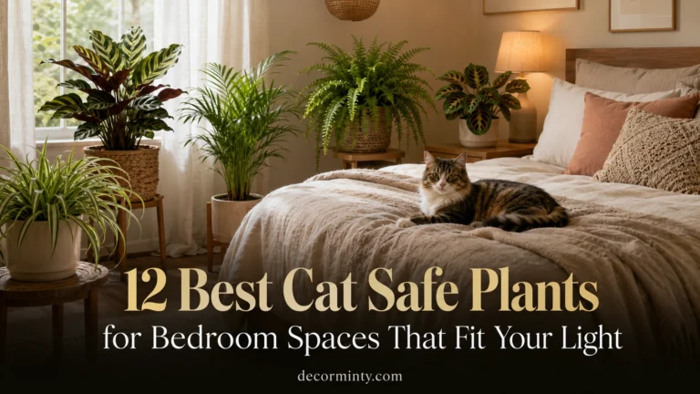 12 Best Cat Safe Plants for Bedroom Spaces