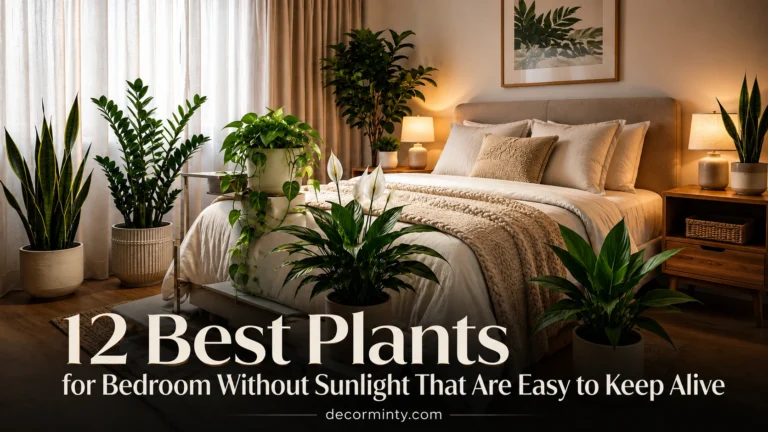 12 Best Plants for Bedroom Without Sunlight That Are Easy to Keep Alive