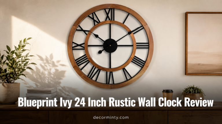 Blueprint Ivy 24 Inch Rustic Wall Clock Review