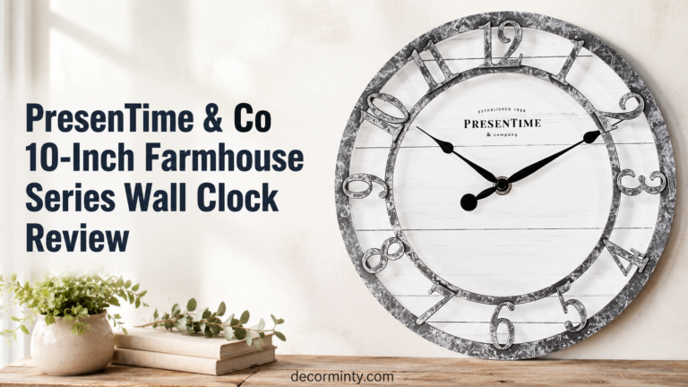 PresenTime & Co 10-Inch Farmhouse Series Wall Clock Review