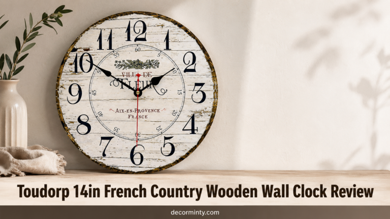 Toudorp 14in French Country Wooden Wall Clock Review