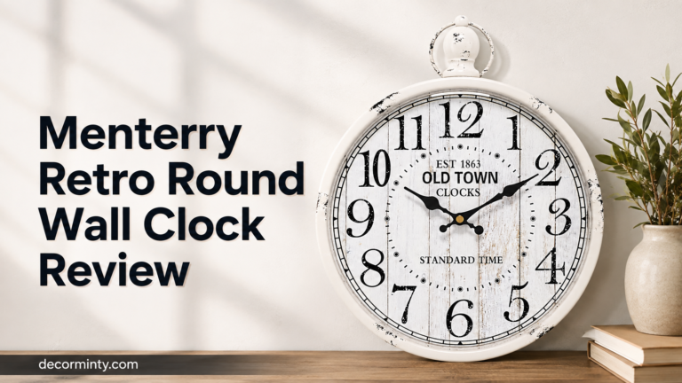 Menterry Retro Round Wall Clock Review