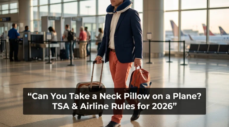 Can You Take a Neck Pillow on a Plane