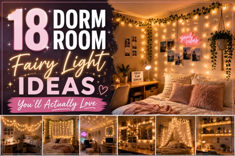 Dorm Room Fairy Light Ideas
