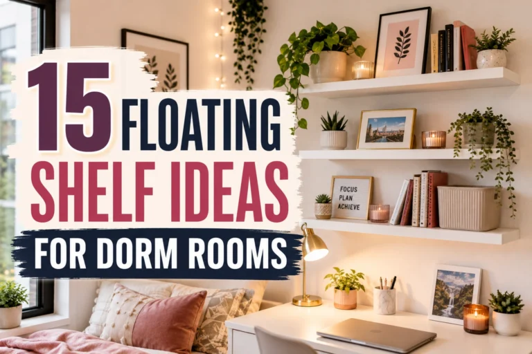 Floating Shelf Ideas for Dorm Rooms