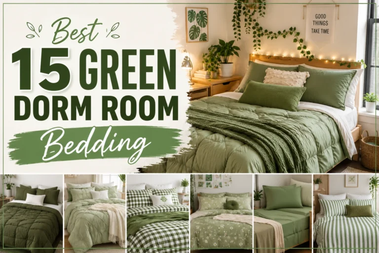 Green Dorm Room Bedding