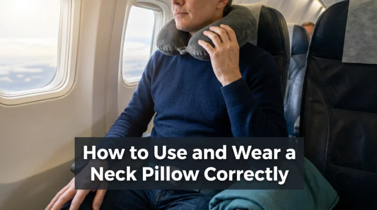 How to Use and Wear a Neck Pillow Correctly
