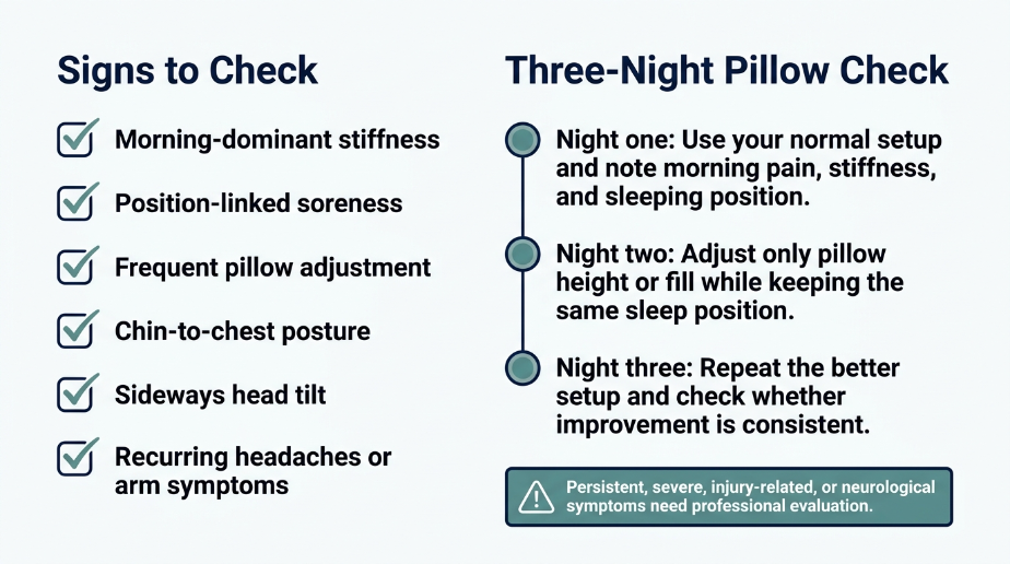 How do you know if you sleep on your neck wrong?