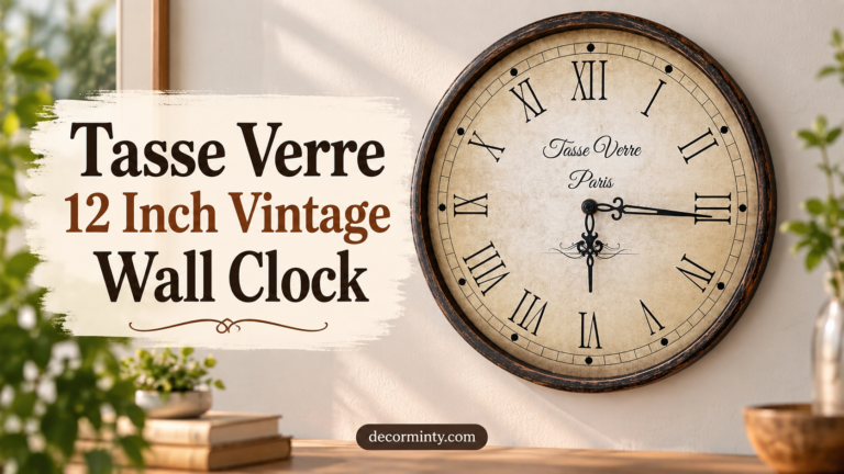 Tasse Verre 12 Inch Vintage Wall Clock