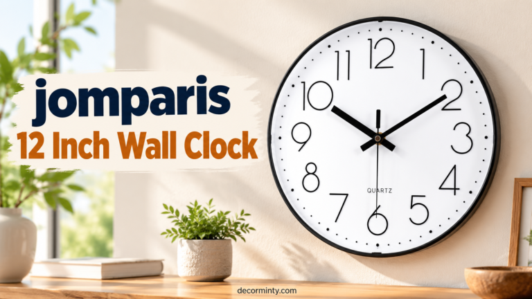 jomparis 12 Inch Wall Clock
