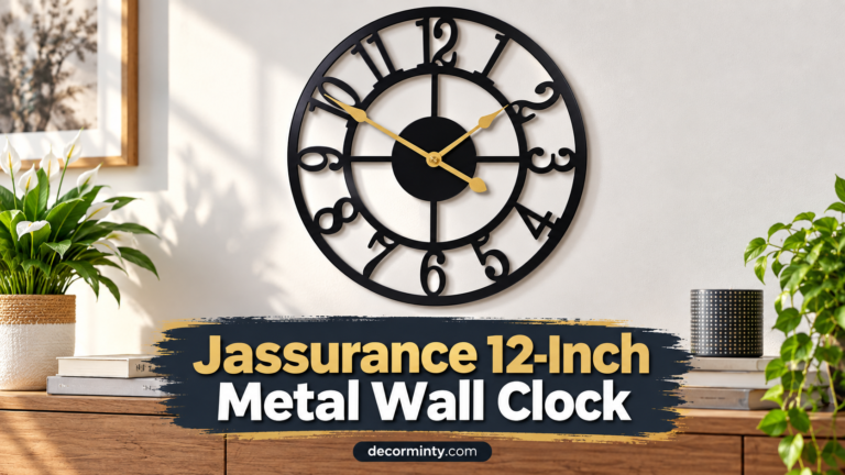 Jassurance 12-Inch Metal Wall Clock Review