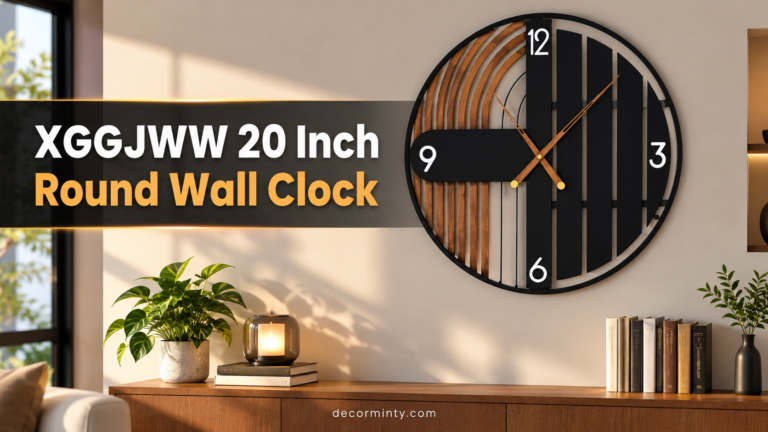 XGGJWW 20 Inch Round Wall Clock Review