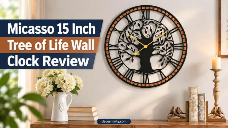 Micasso 15 Inch Tree of Life Wall Clock