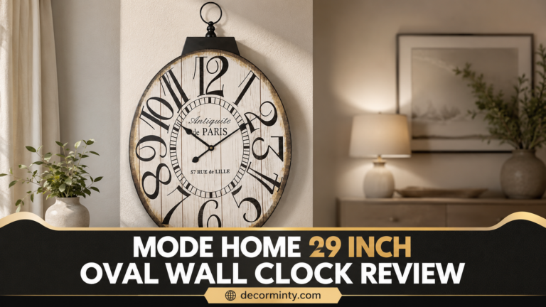 MODE HOME 29 Inch Oval Wall Clock Review