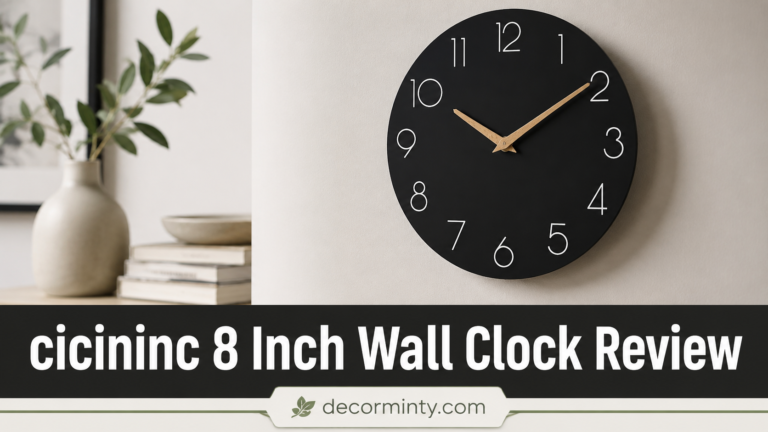 cicininc 8 Inch Wall Clock Review