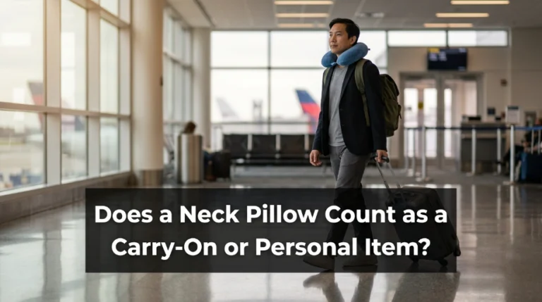 Does a Neck Pillow Count as a Carry-On or Personal Item