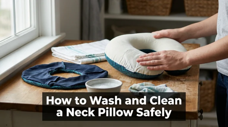 How to Wash and Clean a Neck Pillow