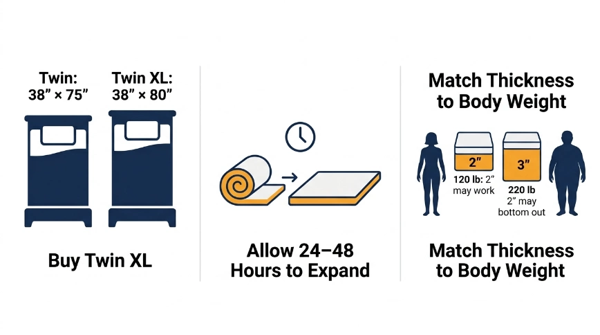 Common Mistakes to Avoid When Buying a Dorm Mattress Topper