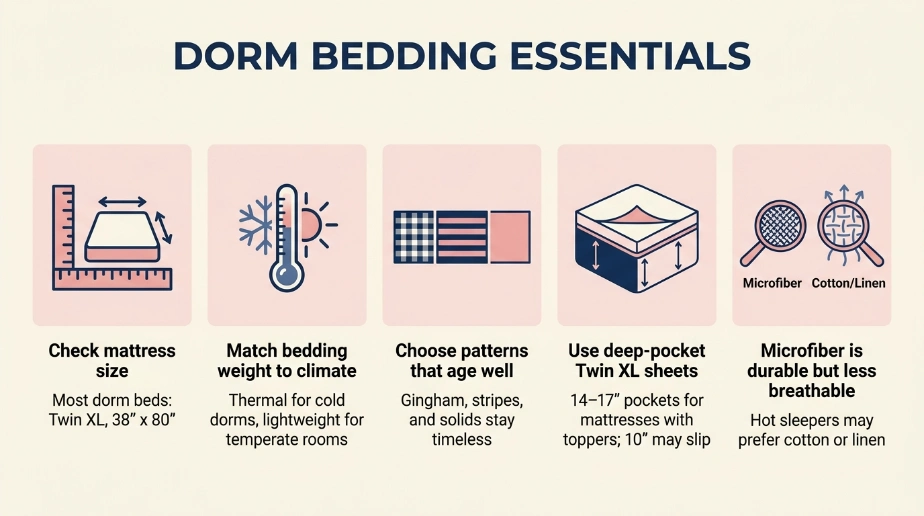 Common Mistakes When Choosing Dorm Bedding
